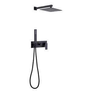Ensemble de <span class=keywords><strong>douche</strong></span> encastré contemporain robinet eau chaude froide <span class=keywords><strong>mitigeur</strong></span> mural dissimulé <span class=keywords><strong>mitigeur</strong></span> de <span class=keywords><strong>douche</strong></span> en laiton noir mat - Product Image 6