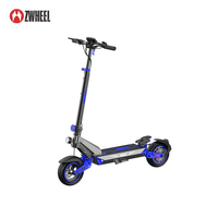 Trottinette électrique pliable portable 48V pour adultes, pneus de 10 pouces, cadre en alliage d'aluminium, fabricant original de trottinettes électriques