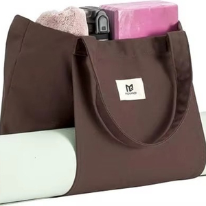 2025 Trendy Eco Friendly Shopping bag casual yoga mat Cloth Tote bag With <b>Pockets</b> And Zipper Custom Logo <b>Beach</b> <b>Towel</b> bag - Product Image 2