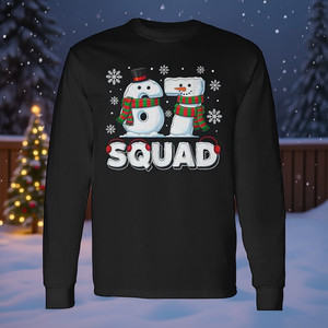 Camiseta de manga larga Squad Snowman Winter Christmas - Product Image 3