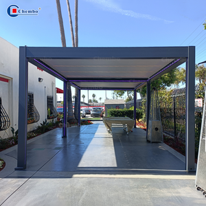 Pavillon <span class=keywords><strong>de</strong></span> jardin en aluminium, véranda, pergola, repas en plein air et abri raffiné - Product Image 1