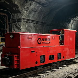 Locomotive minière électrique à batterie lithium 8 tonnes de la <span class=keywords><strong>série</strong></span> XGY CTY, prix usine ODM, engrenage à roulement de qualité supérieure pour chemin de fer souterrain - Product Image 1