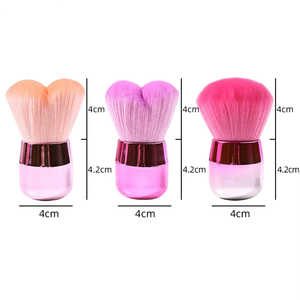 Cepillo de Limpieza de Uñas con Descuento, Cepillo de Maquillaje con Mango de Metal, Cepillo Suave para Cosméticos, Cepillo para Eliminar el Polvo de Uñas con Forma de Corazón - Product Image 6