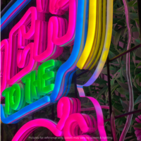Decoración de Pared para Tiendas, Luz LED Acrílica Transparente, Luz de Neón Flexible Luminosa, Personalización Publicitaria