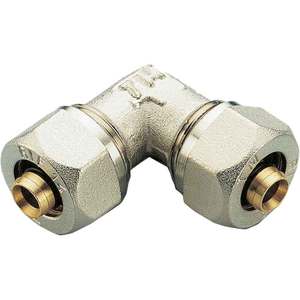 TIEMME 20X20 Accesorio de compresión de doble curva Accesorio de tubería de latón de alta presión para conectores de cobre de mirilla de 50mm 25mm - Product Image 1