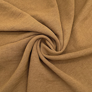 Tela de crepé y crepé para vestido, tejido de poliéster arrugado, Color sólido, 180D - Product Image 6