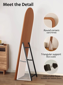 กระจกแต่งหน้าแบบตั้งพื้นเต็มตัว ยี่ห้อ Chongyin รุ่น Cy101 ทำมือ สไตล์ร่วมสมัย พับได้ วัสดุไม้ สำหรับร้านเสริมสวย ติดตั้งด้วยกาว - Product Image 6