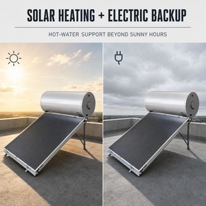 Calentador de agua <span class=keywords><strong>solar</strong></span> a <span class=keywords><strong>precio</strong></span> de fábrica con tanque de esmalte 150L/200L de capacidad para el hogar/Hotel - Product Image 1