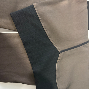 Nouveaux Leggings Thermiques en Polaire AND1 Taille Haute, Entrejambe Unique, Effet Fesses de Pêche, Teinte Marron, Grande Taille, Respirants - Product Image 3