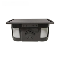 Détecteur de mouvement solaire extérieur PIR Détecteur infrarouge rechargeable sans fil pour villa forestière Rappel de sécurité pour piscine