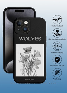 Chất lượng cao mềm TPU nhựa trường hợp dập nổi bên trong Logo tùy chỉnh thiết kế Silicone lỏng điện thoại di động Trường hợp đối với <span class=keywords><strong>iPhone</strong></span> 15 14 Pro Max - Product Image 3