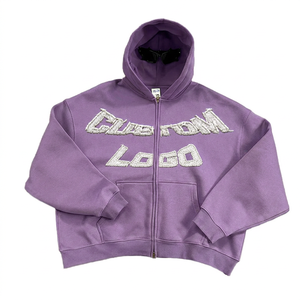 Sudadera con capucha holgada para hombre, estilo streetwear de primavera, con estampado de dibujos animados, sin cordones, personalizable, vintage, efecto desgastado por el sol, con forro polar, ecológica. - Product Image 1
