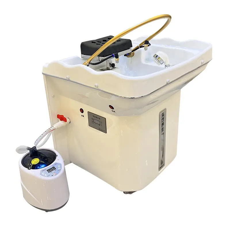 ヘアサロンシャンプーチェア用の水循環スチーマーを備えたポータブル洗面台r大容量ヘッドセラピーマシン