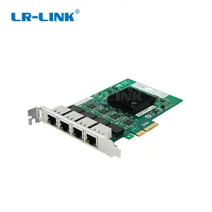 Porta LR-LINK pcie x4 4 * rj45, adaptador de placa de rede ethernet de largura do ethernet de gigabit para servidor