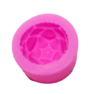 Aromatherapy मोमबत्ती सिलिकॉन मोल्ड 3D कमल के फूल के आकार साबुन सिलिकॉन ढालना DIY Peony हस्तनिर्मित साबुन मॉडल प्लास्टर मोल्ड