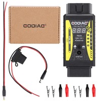 GODIAG GT106 PLUS Adaptador para Camiones de Servicio Pesado de 12V, Lector de Códigos, Limpieza y Prueba de Inyectores de Combustible para Autos y Camiones