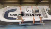 Bateau de pêche en fibre de verre YAMANE de 9 m (30 pieds) au design tendance, console centrale, T-Top, bateau rapide