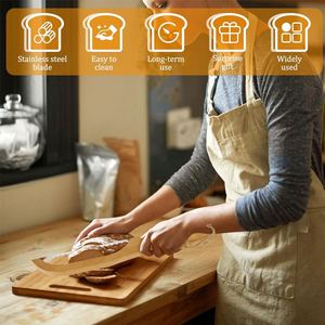 Eco-friendly House Good Price Wooden Sourdough <b>Bread</b> <b>Knife</b> for Homemade <b>Bread</b> Bow <b>Knife</b> <b>Bread</b> <b>Knife</b> Slicer Blades Dough Cutter - Product Image 3