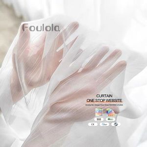 Cortina textil para decoración del hogar, tul de red para ventana, venta al por mayor - Product Image 1