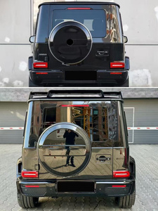Mercedes-Benz Clase <span class=keywords><strong>G</strong></span> Wagon W463 2008-2018 Kit de carrocería actualización W464 W463A B900 G900 carbono seco estilo B PP escape de parachoques de carbono - Product Image 4