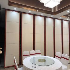 Cloison coulissante suspendue au plafond sans guide au sol, porte pliante flexible pour salle multifonctionnelle - Product Image 5