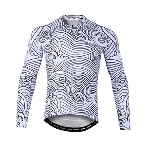 Anti Bacterial Odor Resistant Custom Design Style Fabric UV Protection <b>Long</b> <b>Sleeve</b> Spring Autumn Road Bike <b>Cycling</b> <b>Jersey</b> - Product Image 1