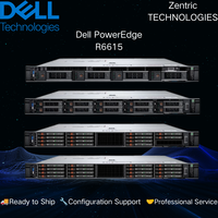 原装戴尔 PowerEdge R6615 1U 机架式服务器，配备 AMD EPYC 9004 处理器、DDR5 内存，适用于虚拟化、云 computing、数据中心