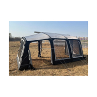 Auvent de caravane gonflable de luxe toutes saisons en polyester 300D avec ouverture automatique rapide et caractéristiques imperméables