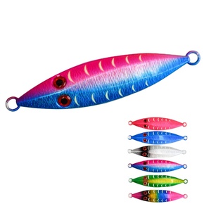 TEASER J152 120g Ocean Fire Slow Jigging Lumineux Squid 3D Eyes Metal Jig Glow in the Dark Fishing Jigs - Product Image 1