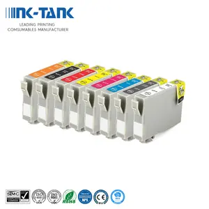 INK-TANK 0801 T801 T0801 T0802 T0803 T0804 T0805 T0806 Premium Color Compatible Ink Cartridge for Epson Stylus Photo R265 RX610