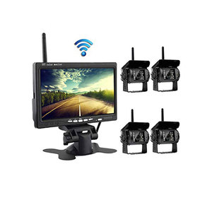 2.4G Không Dây Kỹ Thuật Số Không Dây 7 Inch Hai-Chia Màn Hình Sao Lưu Chiếu Hậu Camera Kit - Product Image 1