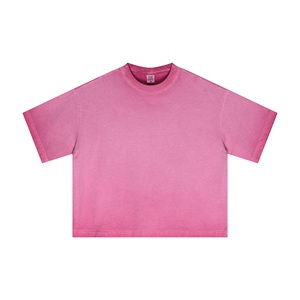 Camiseta de Manga Corta con Cuello Redondo, 100% Algodón, Color Sólido, Estilo Hip Hop, con Logotipo Personalizado en la Parte Delantera, Transpirable, Suave, Corte Regular, para Uso Diario en Verano - Product Image 3