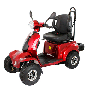 รถสกู๊ตเตอร์ไฟฟ้า KSM-910 สำหรับผู้สูงอายุ แบบขับเคลื่อนสี่ล้อ สำหรับใช้งานนอกถนน  แบบสองที่นั่ง  รับน้ำหนักได้มาก พร้อมไฟ LED และตะกร้า - Product Image 1