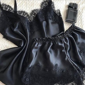 Commercio all'ingrosso di Estate Delle Signore Indumenti Da Letto Sexy Breve Set <span class=keywords><strong>Pigiama</strong></span> di Seta di <span class=keywords><strong>Grandi</strong></span> Dimensioni Pigiami <span class=keywords><strong>Donna</strong></span> - Product Image 6