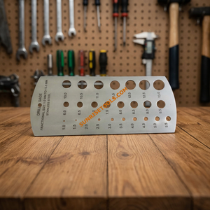 SUNTOOLS/STIPL เครื่องมือวัดขนาดดอกสว่านสแตนเลส 1/16"-1/2" สำหรับงาน DIY และทำเครื่องประดับ - Product Image 5