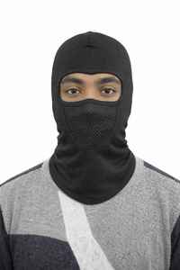 Balaclava intégrale en coton et élasthanne de qualité supérieure, entièrement personnalisable, extensible dans 4 directions, avec filtre nasal intégré à l'avant. - Product Image 4