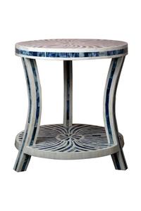 Mesa de Centro de Lujo con Incrustaciones de Hueso Verde y Blanco, Hecha a Mano, para Uso en el Hogar y Hoteles, al Mejor Precio del Mercado - Product Image 2