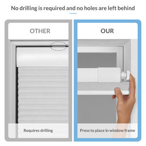 ظلال خلوية سهلة التركيب بدون حفر تعتيم قرص العسل أعمى بطيات للمنزل الفندق - Product Image 2