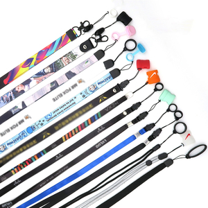 Tùy chỉnh giá rẻ đa sử dụng Keychain dây buộc với lụa Logo Màn hình thăng hoa dây đeo cổ - Product Image 2