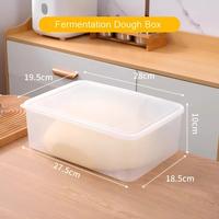 Conteneur alimentaire rectangulaire en plastique PP, couvercle moulé par injection, hermétique, empilable, capacité 3-6L, style européen, préparation de repas