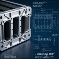 Pièces OEM CNC pour véhicules électriques : Dessin de la couvercle supérieur du pack batterie, du plateau de boîtier de batterie, de la plaque d'extrémité du module batterie, du support de plaque latérale du module