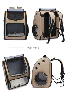 Sac de chat respirant sac à dos pour animaux de compagnie à l'extérieur Portable Transparent espace Capsule sac à dos sac de transport pour animaux de compagnie - Product Image 5