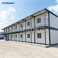 VICDOWEX Maison Conteneur Modulaire Contemporaine Personnalisée pour Bureaux, Entrepôts, Dortoirs et Logements de Travailleurs