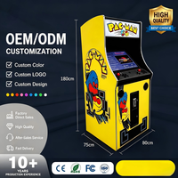 Borne d'arcade de combat à monnayeur pour 2 joueurs, armoire vidéo verticale en métal, version anglaise avec double joystick pour centre de jeux