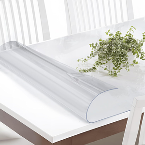 Custom Multi-formato spesso trasparente copertura da <span class=keywords><strong>tavolo</strong></span> <span class=keywords><strong>rettangolare</strong></span> di forma personalizzata in plastica tovaglia da <span class=keywords><strong>tavolo</strong></span> tappetini da <span class=keywords><strong>tavolo</strong></span> <span class=keywords><strong>per</strong></span> la decorazione - Product Image 3