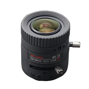 Lensa cctv resolusi tinggi lensa kamera 8 megapiksel Iris otomatis 3.6-10mm untuk CCTV