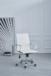 Hot bán văn phòng hiện đại xây dựng Ergonomic xoay ghế máy tính da Ghế họp với thép không gỉ Loại kim loại - Product Image 6