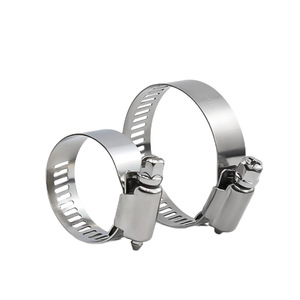 Eight Directions Stainless Steel Hose Clamp 30mm Nominal Diameter 50mm Fastening Mechanical Use Throat Clamp - Product Image 1