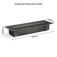 Grand bureau de direction moderne et contemporain, durable, extra large, en bois haute densité, pour usage commercial en bureau