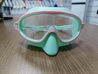 Lunettes de natation et de plongée HD anti-buée à grande monture, équipées d'un sac de rangement et d'un masque nasal pour éviter l'aspiration d'eau